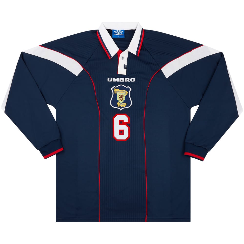 1996-98 Scotland Match Issue Home L/S Shirt #6