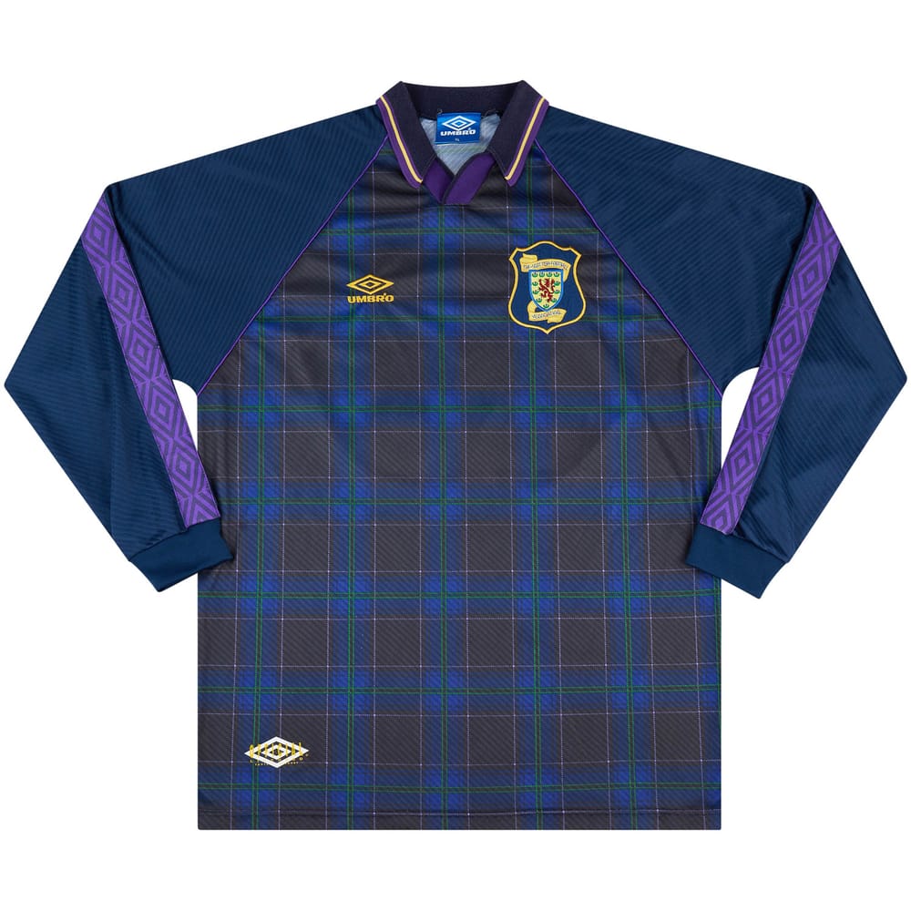 1994-96 Scotland Match Issue Home L/S Shirt #10