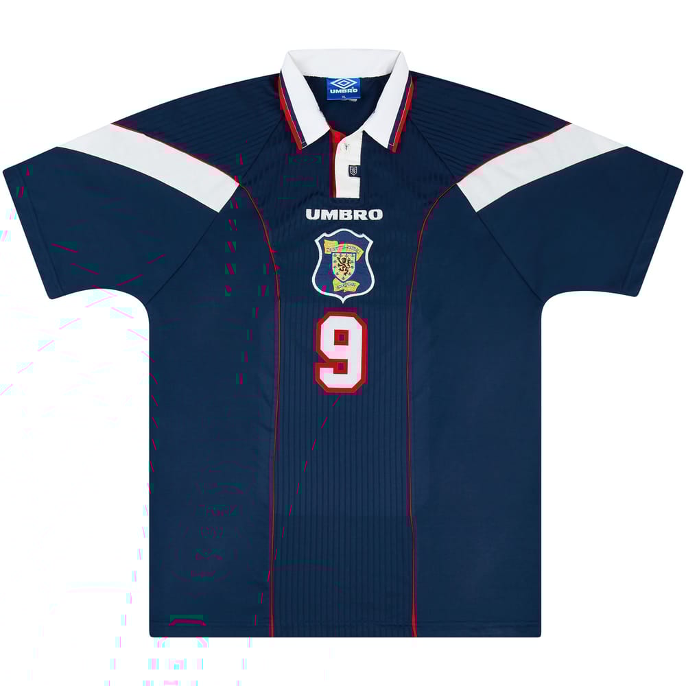 1996-98 Scotland Match Issue Home Shirt #9