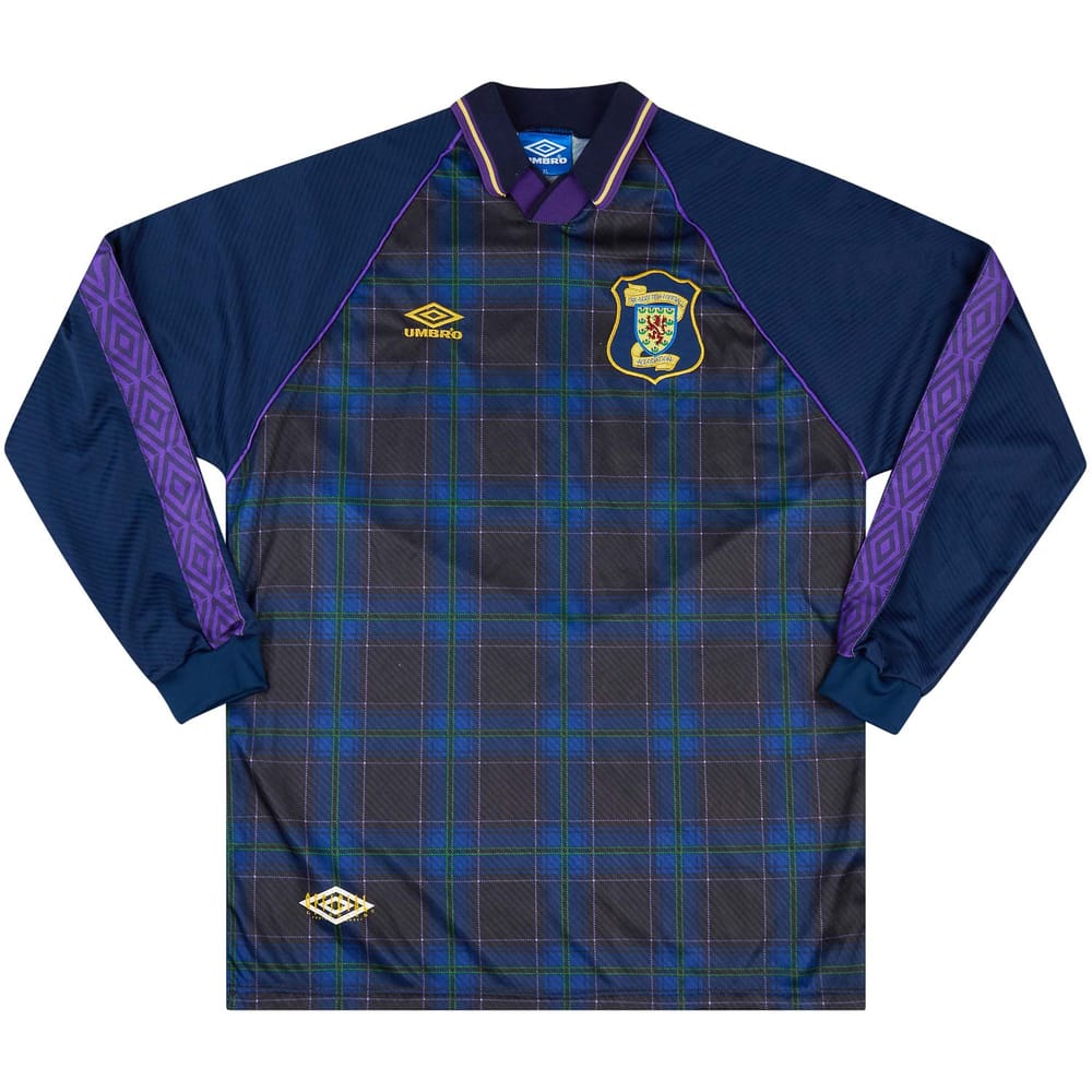 1994 Scotland Match Worn Home L/S Shirt #16 (Jess) v Holland