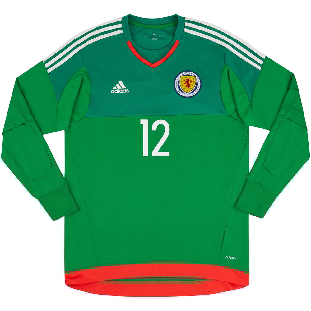 2016-17 Scotland Player Issue GK Home Shirt #12 (Excellent)