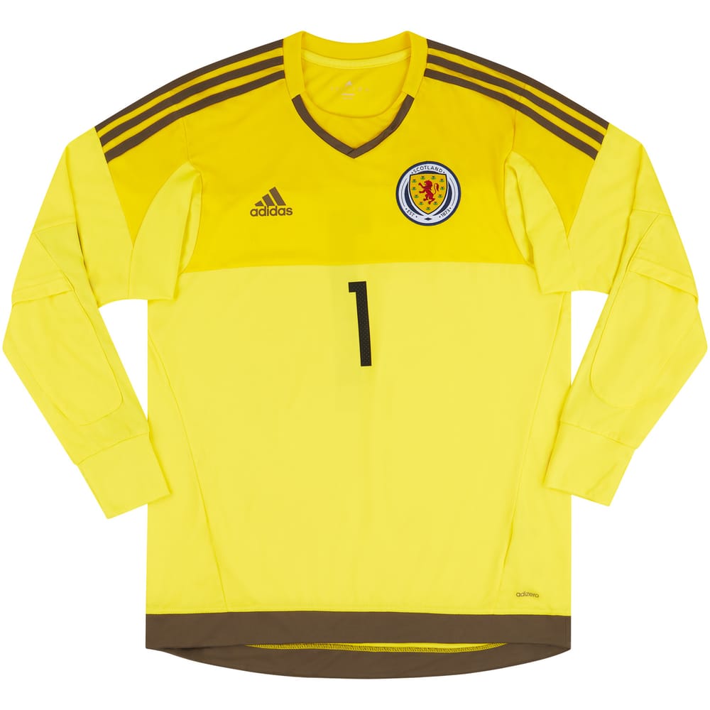 2016-17 Scotland Player Issue GK Away Shirt #1 (Excellent)