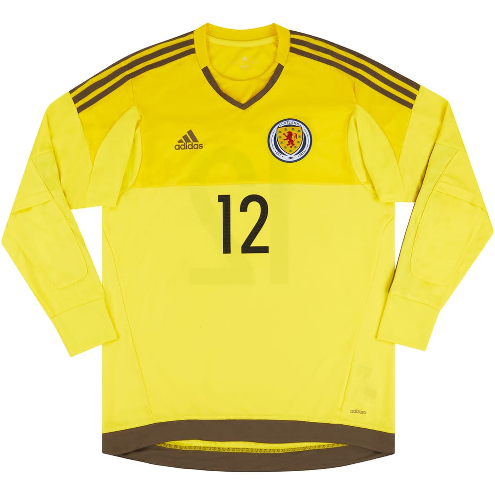 2016-17 Scotland Player Issue GK Away Shirt #12 (Excellent)