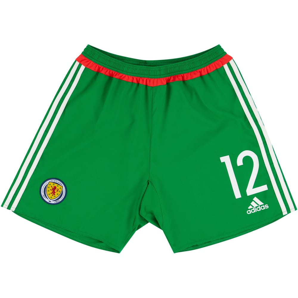 2016-17 Scotland Player Issue GK Home Shorts #12 (Excellent)