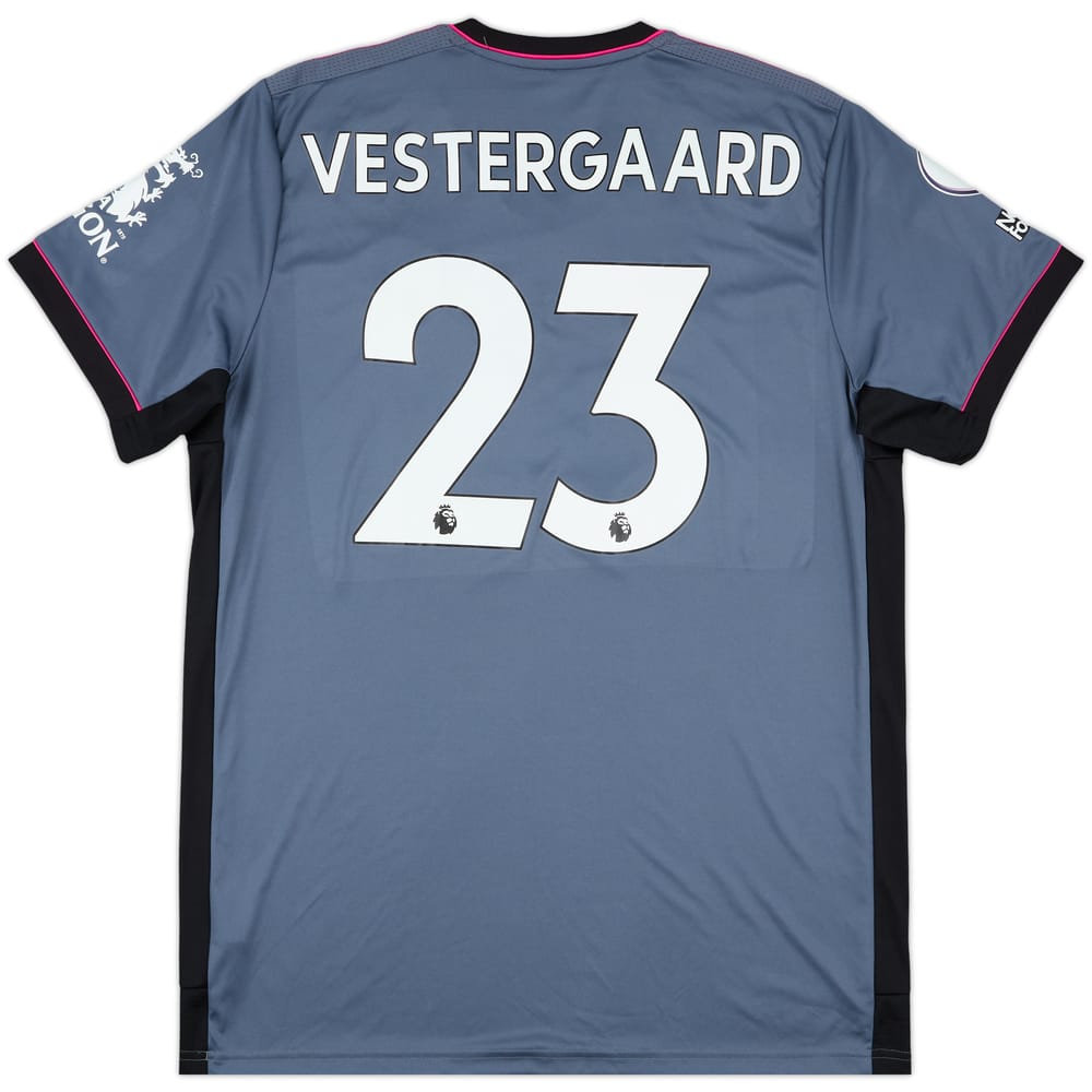 2021-22 Leicester Match Issue Third Shirt Vestergaard #23
