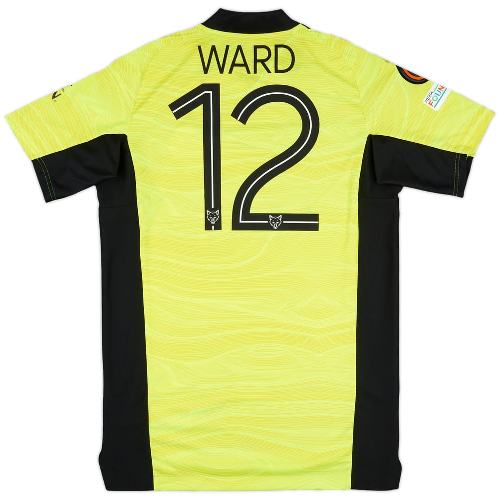 2021-22 Leicester Match Issue Europa League GK Shirt Ward #12