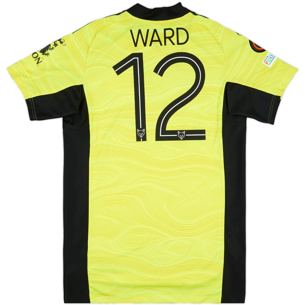 2021-22 Leicester Match Issue Europa League GK Shirt Ward #12