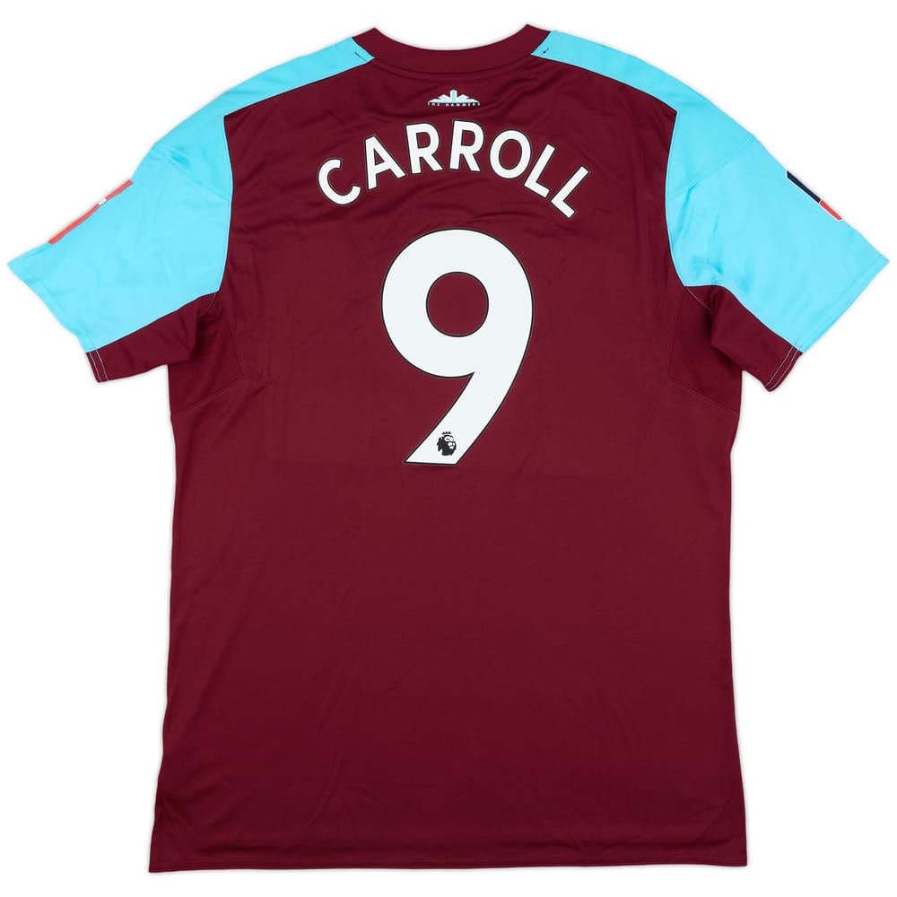 2017-18 West Ham Match Issue FA Cup Home Shirt Carroll #9