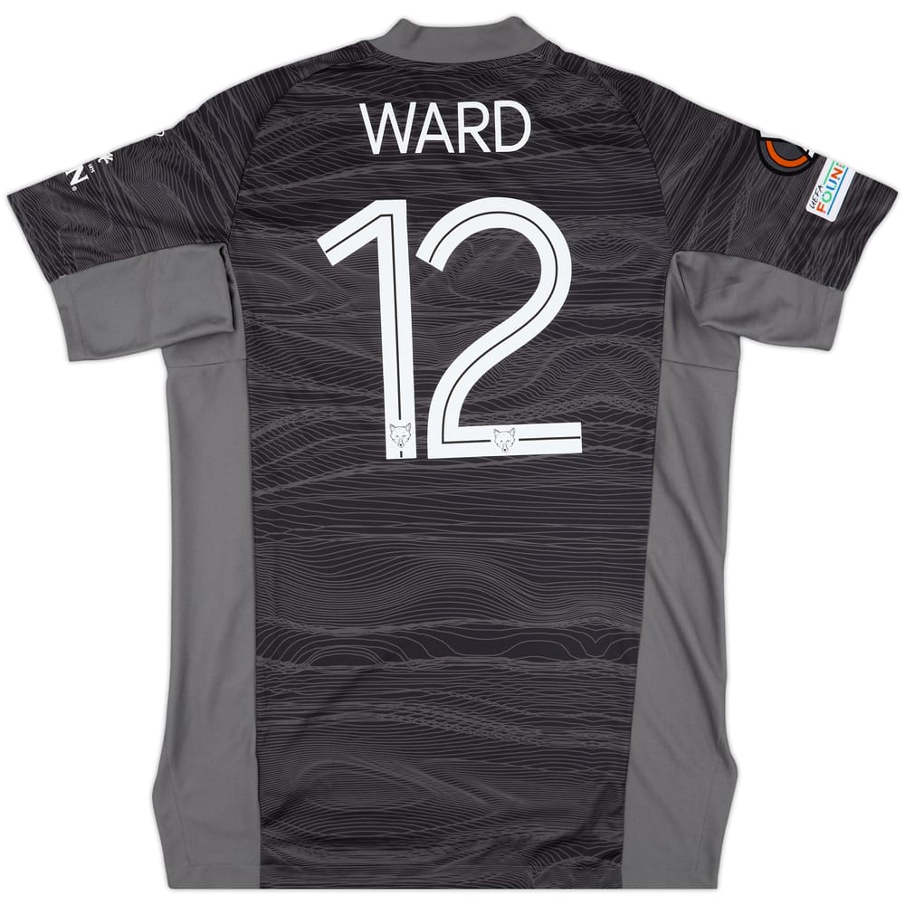 2021-22 Leicester Match Issue Europa League GK Shirt Ward #12