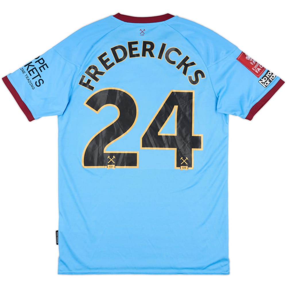 2020-21 West Ham Match Issue FA Cup Away Shirt Fredericks #24