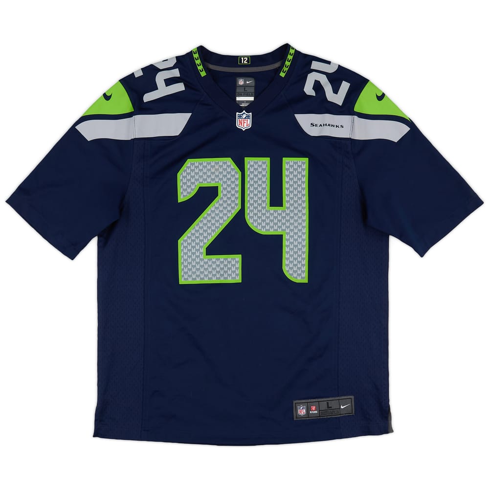2012-15 Seattle Seahawks Lynch #24 Nike Game Home Jersey (Excellent) L