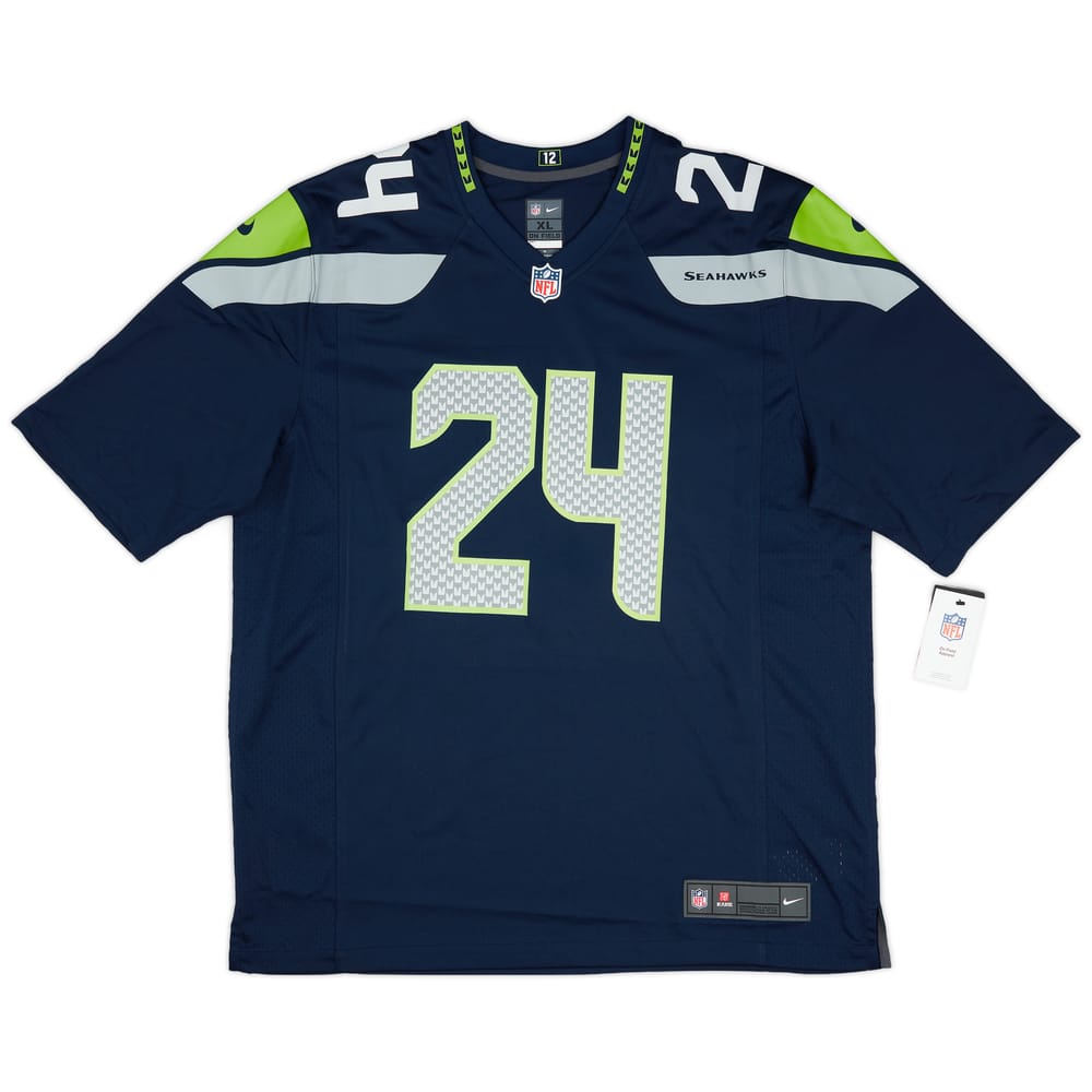 2019 Seattle Seahawks Lynch #24 Nike Game Home Jersey (L)