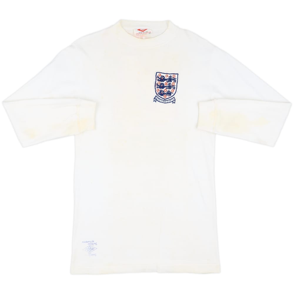 1971 England U-23 Match Worn Home L/S Shirt #4
