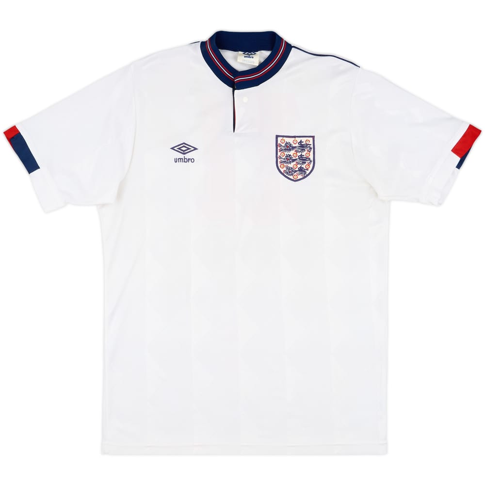 1990 England U-21 Match Issue Home Shirt #11 (Robins)