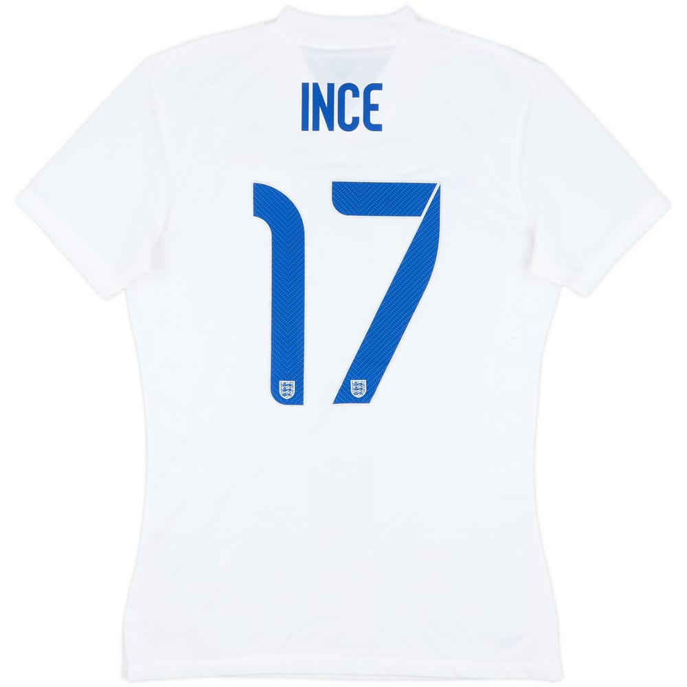 2014 England U-21 Match Issue Home Shirt Ince #17