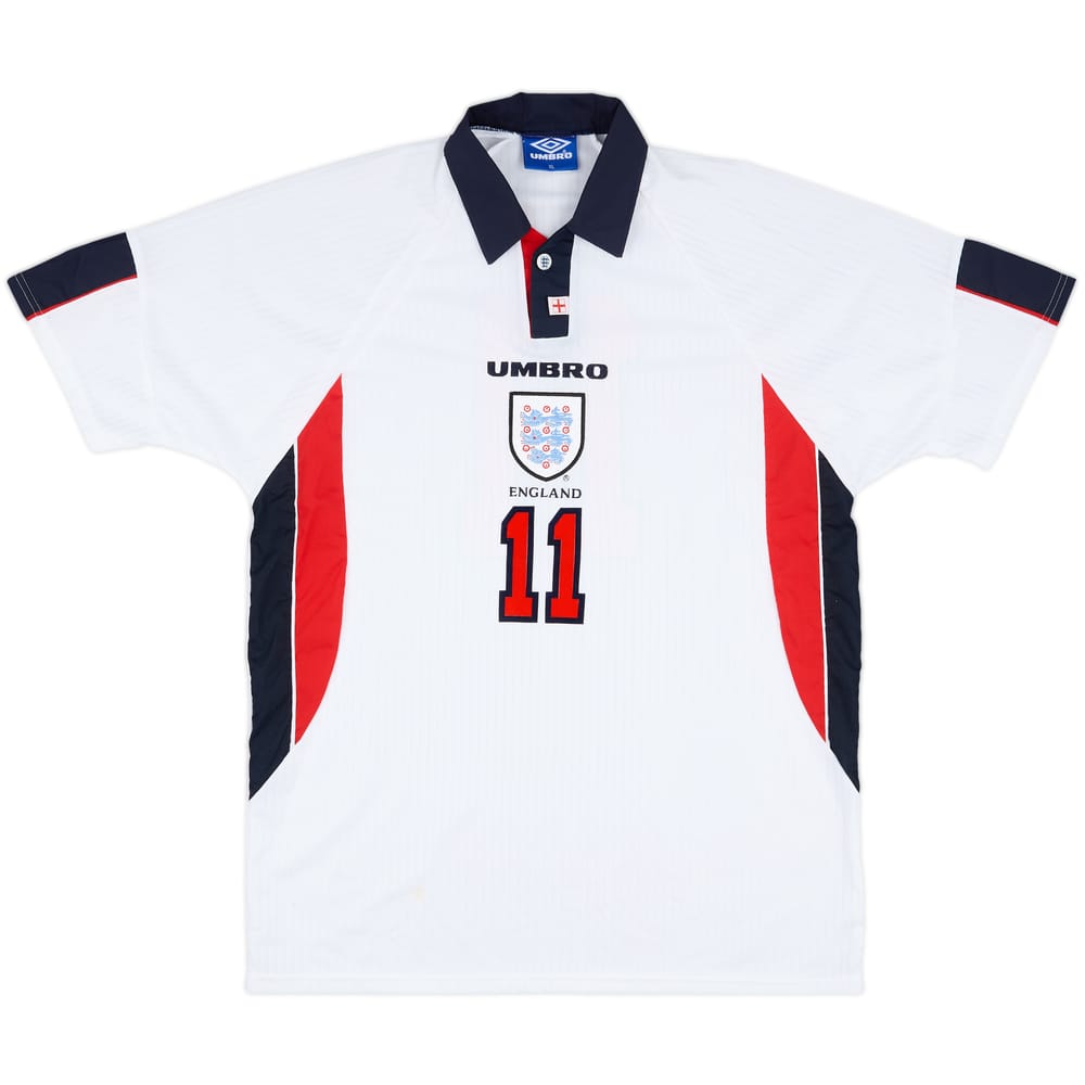 1997-99 England Match Issue Home Shirt #11 (McManaman)