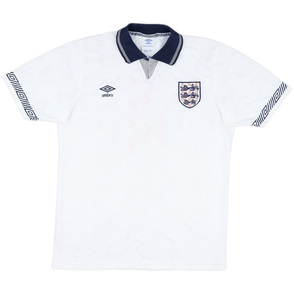 1990-92 England Match Issue Home Shirt #4