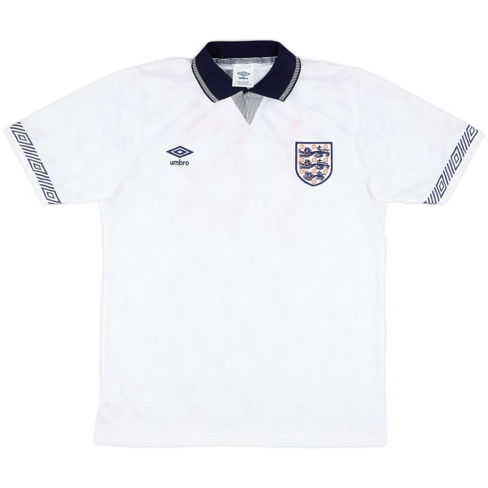 1990 England Match Issue Home Shirt #16 (McMahon)