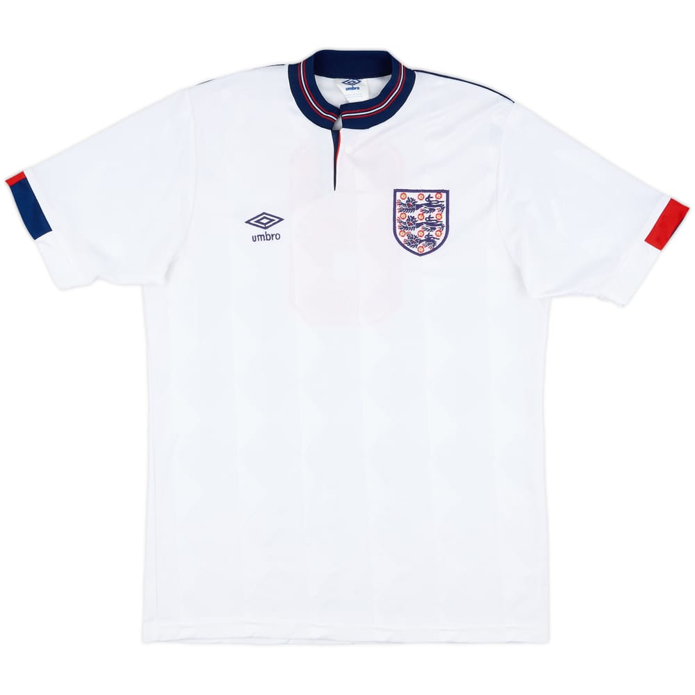 1988-90 England Match Issue Home Shirt #8 (McMahon)