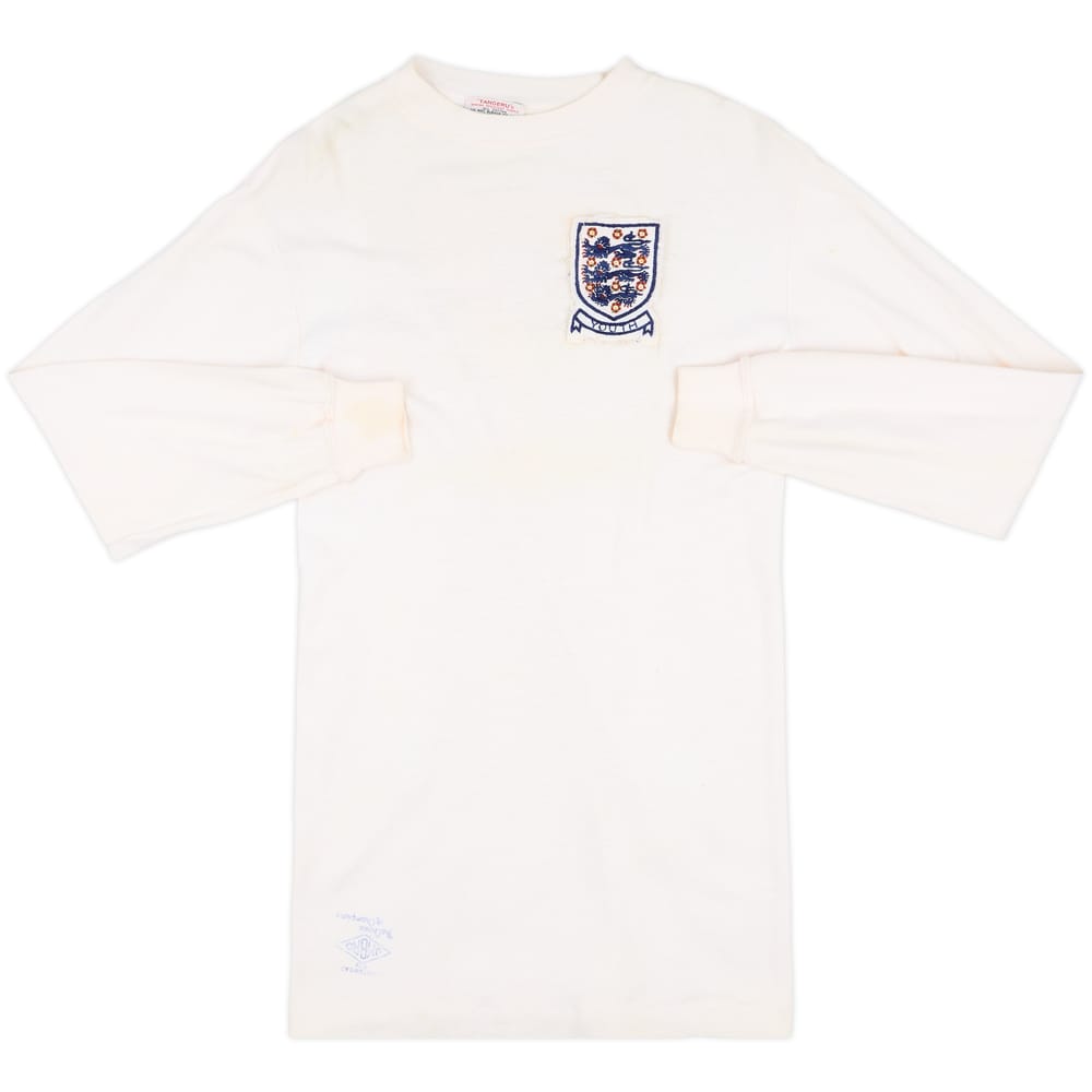 1973 England U-18 Match Issue Home L/S Shirt #7 (Morley)
