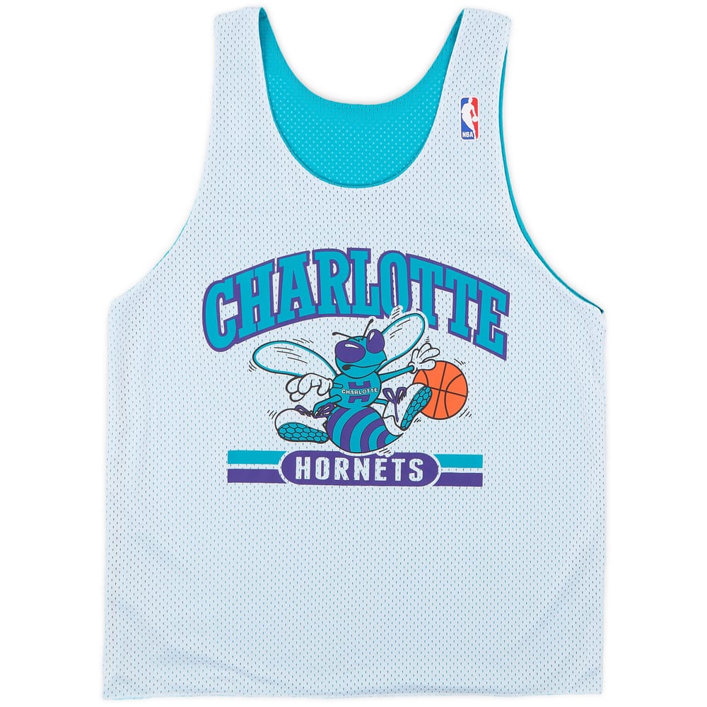 2013-14 Charlotte Hornets Mitchell & Ness Reversible Training Jersey - 8/10 - (M)