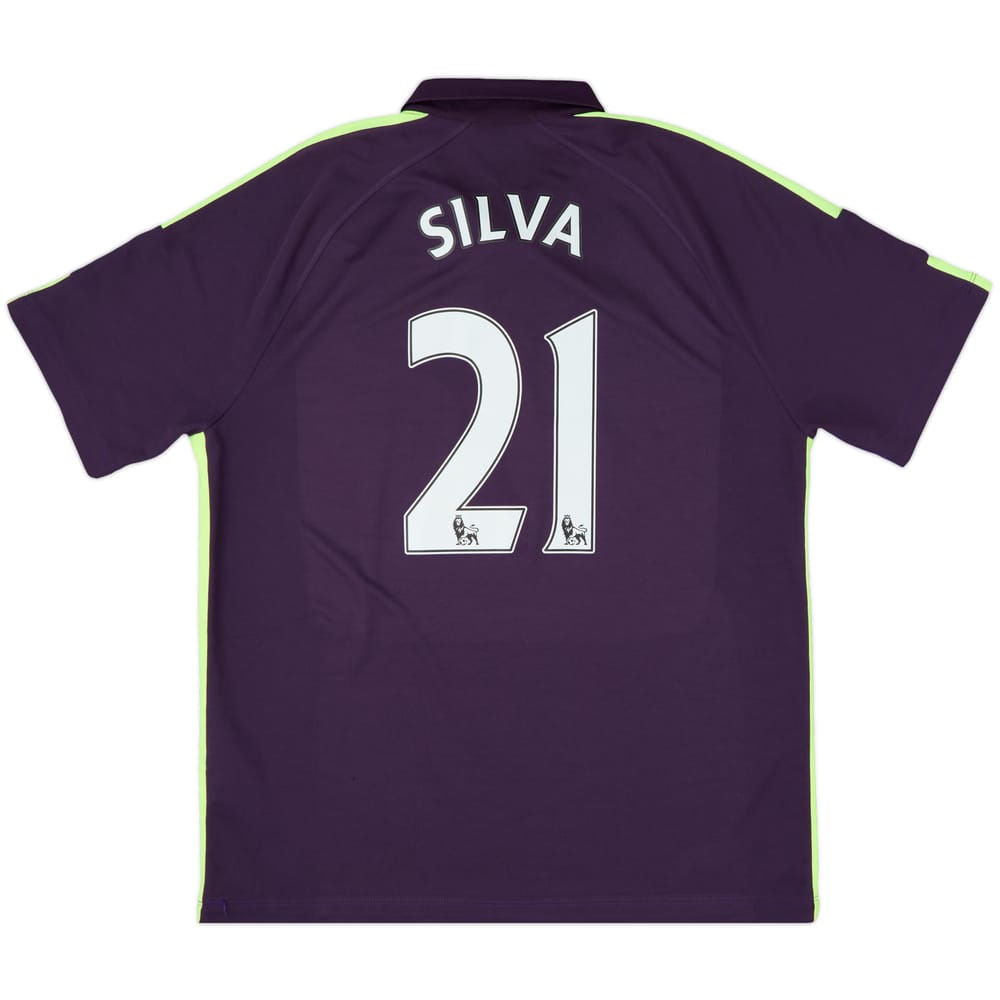 2014-15 Manchester City Third Shirt Silva #21 - 7/10 - (XL)