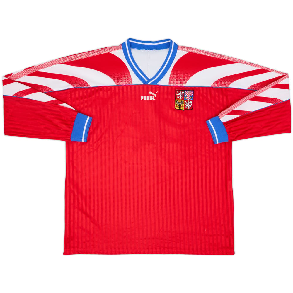 1995-96 Czech Republic Match Issue Home L/S Shirt #13