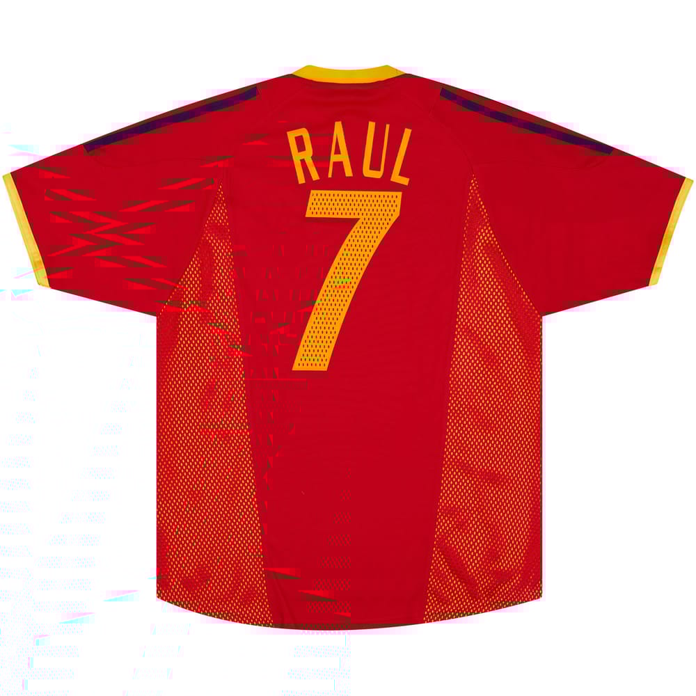 2002-04 Spain Home Shirt Raúl #7 (Very Good - 7/10)