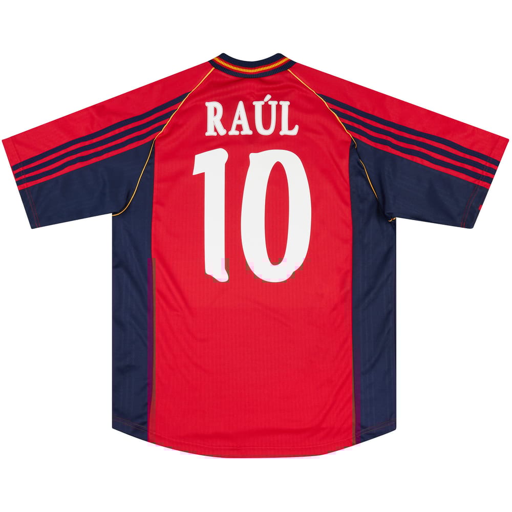 1998-00 Spain Home Shirt Raúl #10 - 9/10