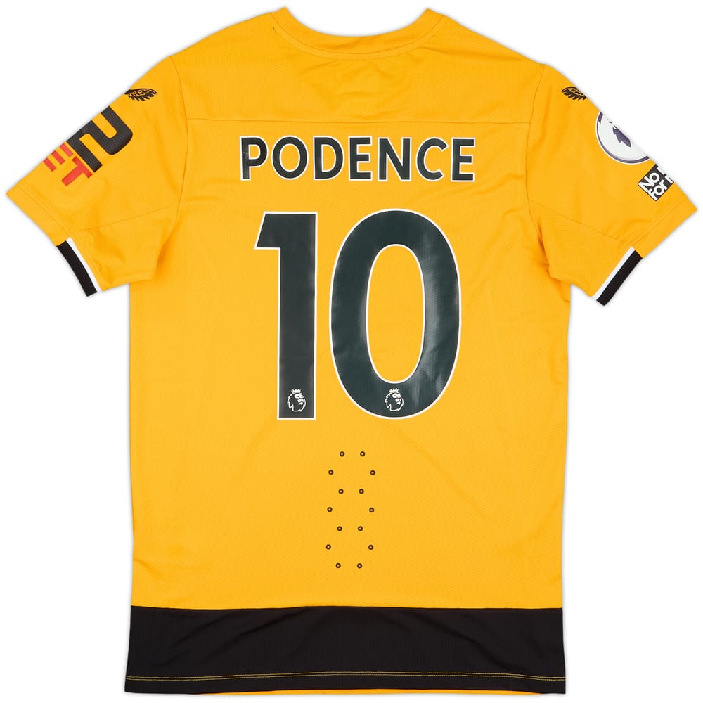 2022-23 Wolves Match Issue Home Shirt Podence #10