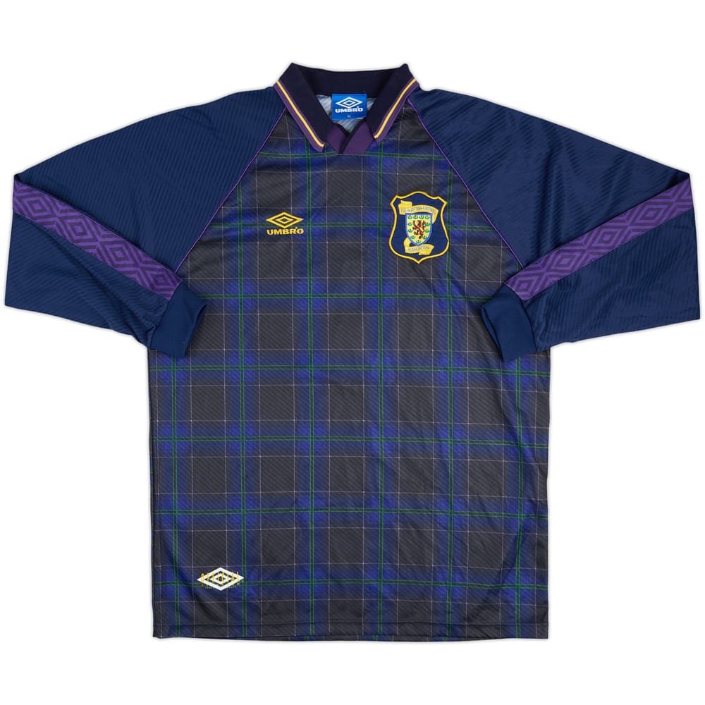 1994-96 Scotland Match Issue Home L/S Shirt #3