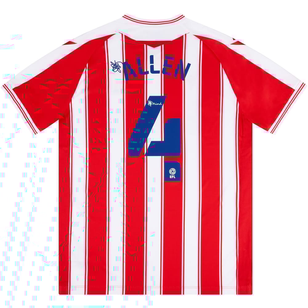 2020-21 Stoke City Home Authentic Shirt Allen #4 - NEW
