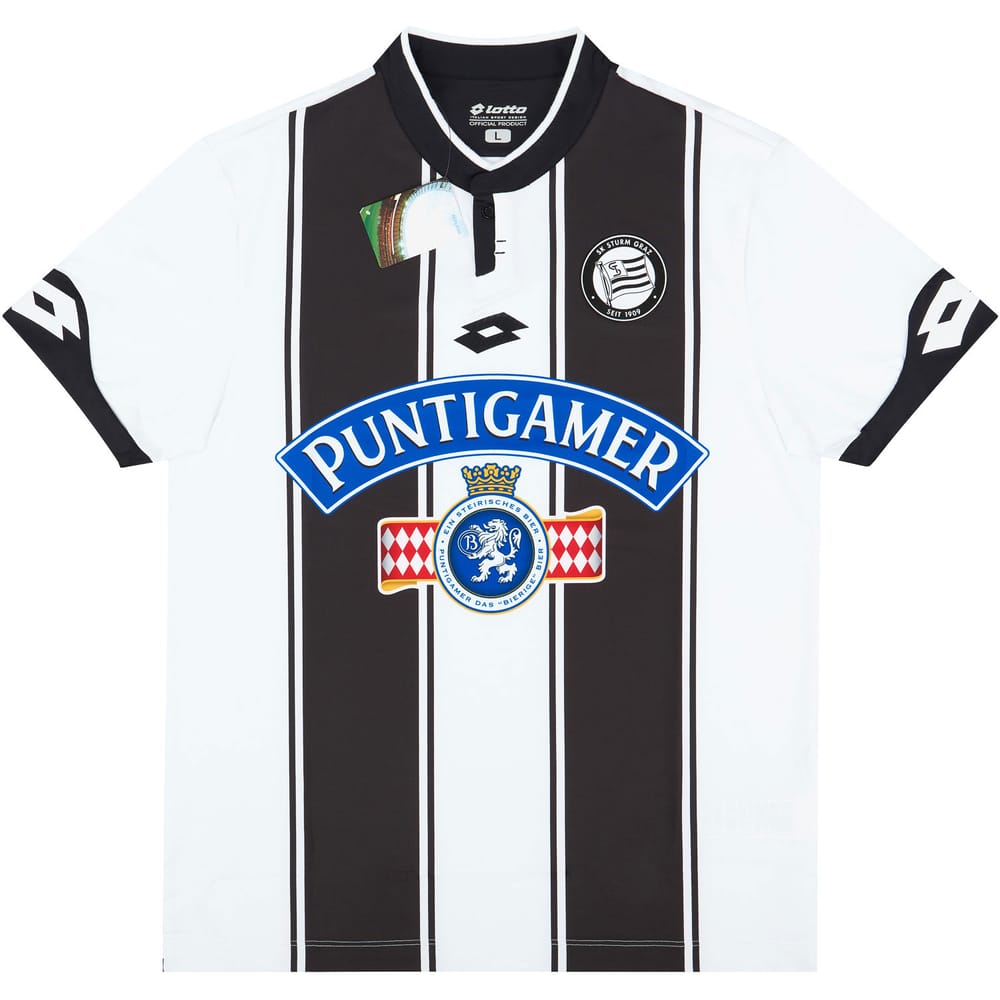 2017-18 Sturm Graz Home Shirt - NEW