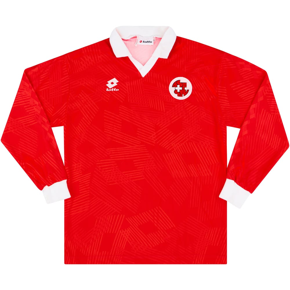 1992-93 Switzerland Home L/S Shirt (Excellent) XL