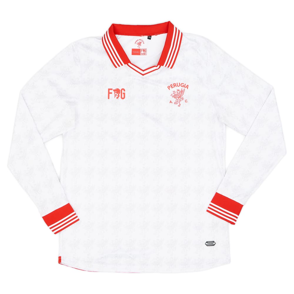 2017-18 Perugia Away L/S Shirt - 9/10 - (XXL)