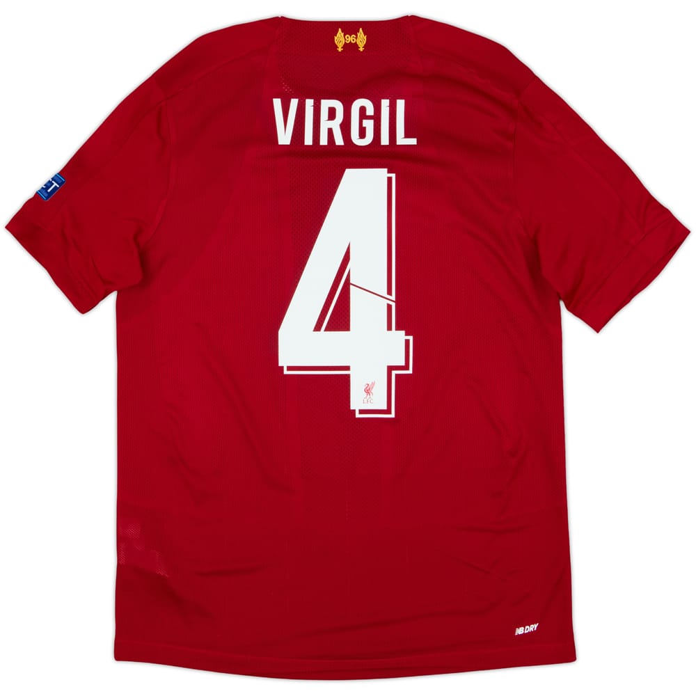 2019-20 Liverpool Home Shirt Virgil #4 - 10/10 - (S)
