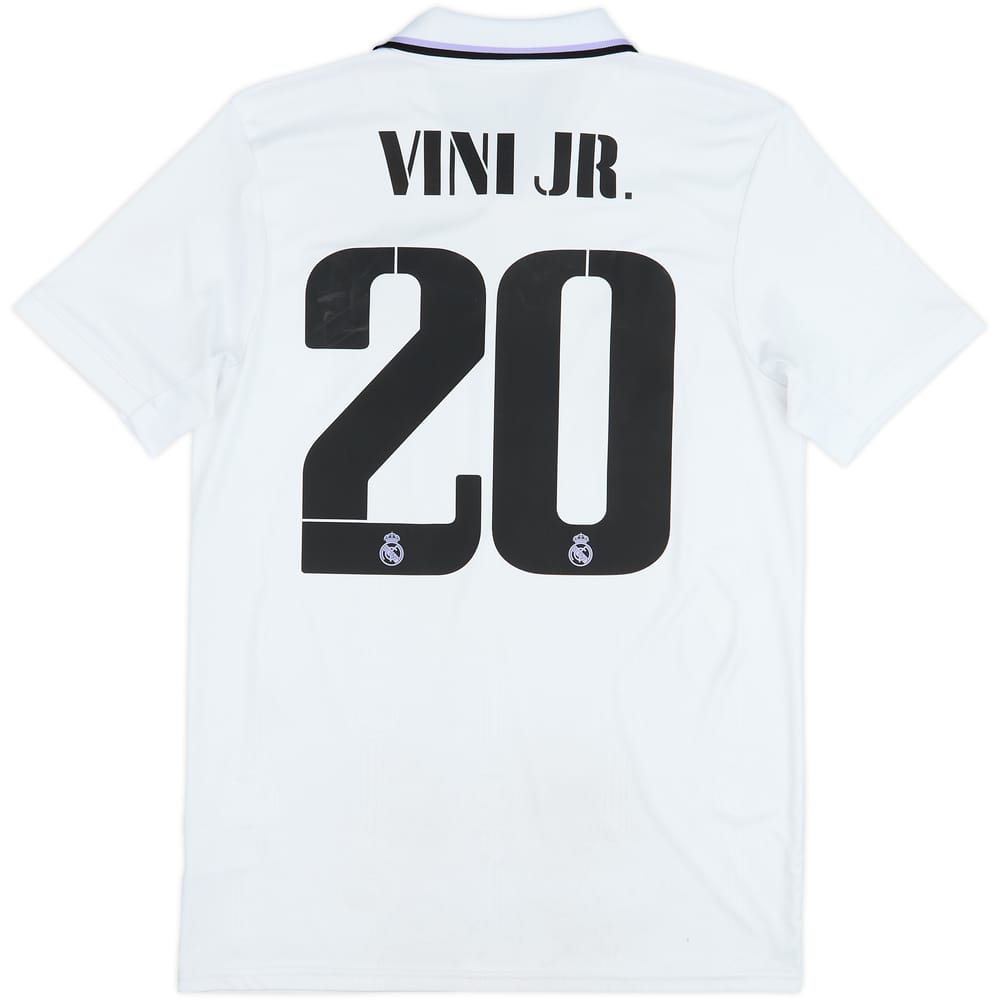 2022-23 Real Madrid Home Shirt Vini Jr #20 - 6/10 - (M)