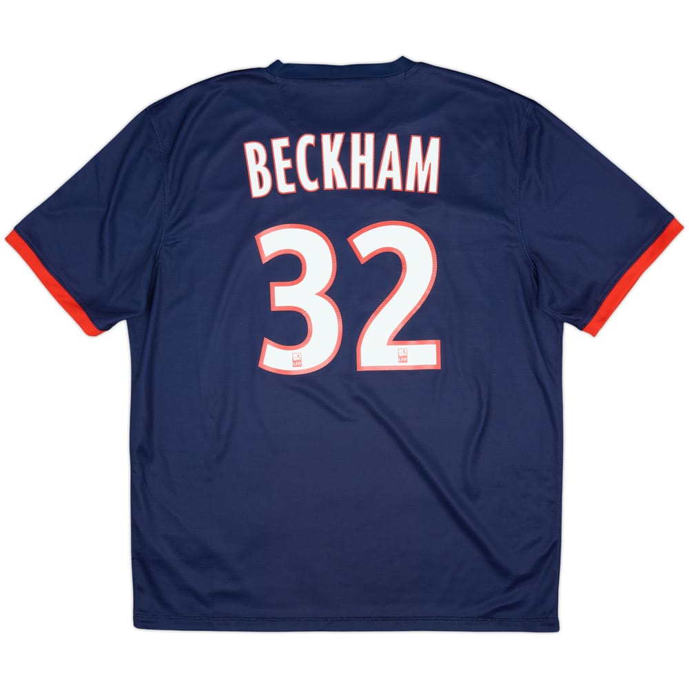 2013-14 Paris Saint-Germain Home Shirt Beckham #32 - 9/10 - (XL)