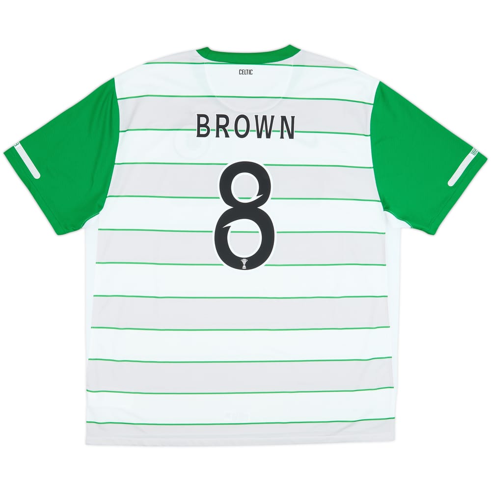 2011-12 Celtic Away Shirt Brown #8 - 9/10 - (XXL)