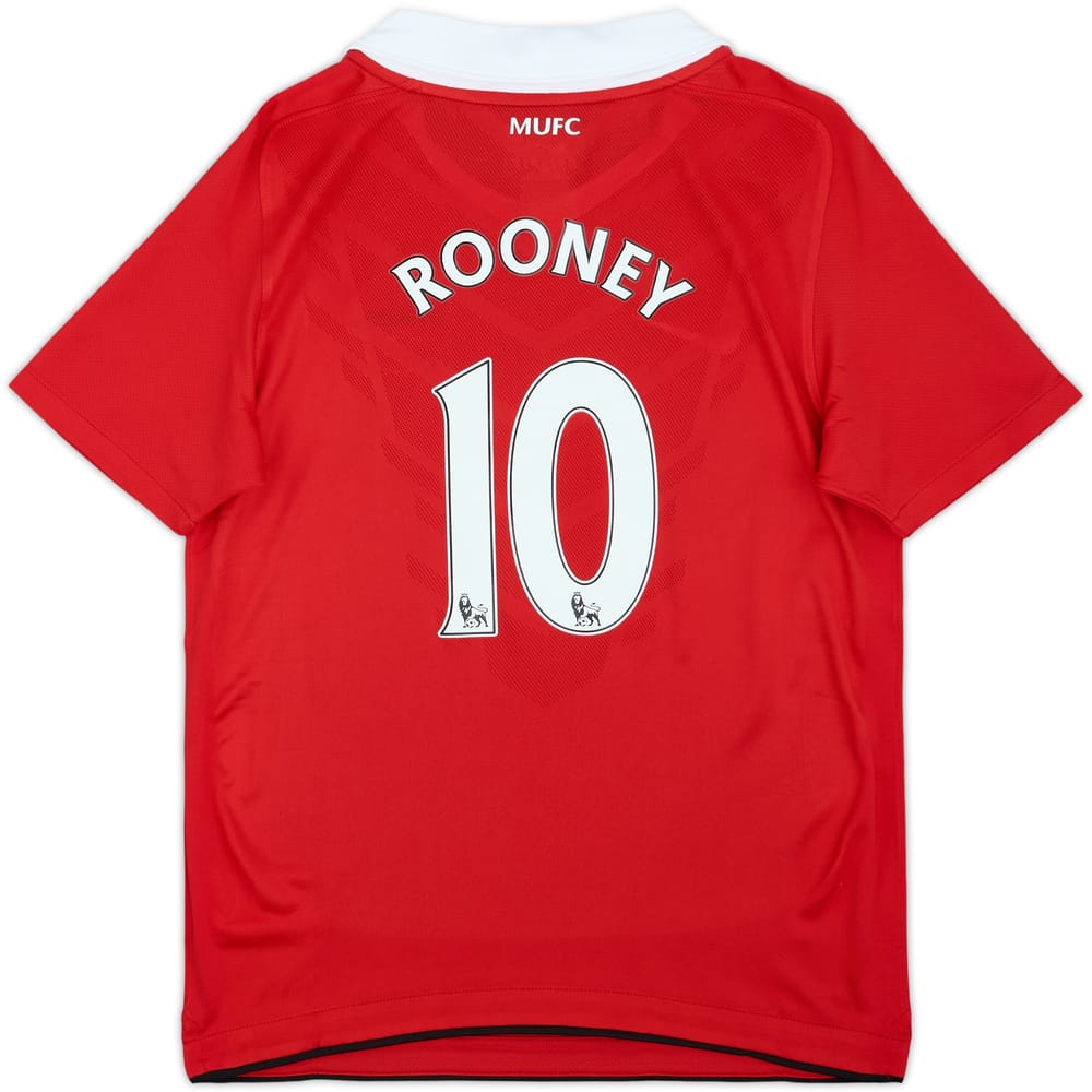 2010-11 Manchester United Home Shirt Rooney #10 (M.Boys)