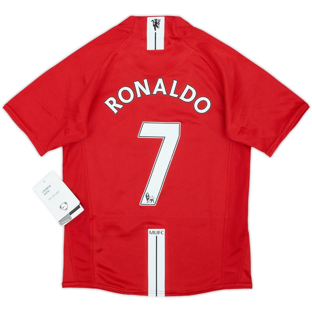 2007-09 Manchester United Home Shirt Ronaldo #7 (6-8 Years)