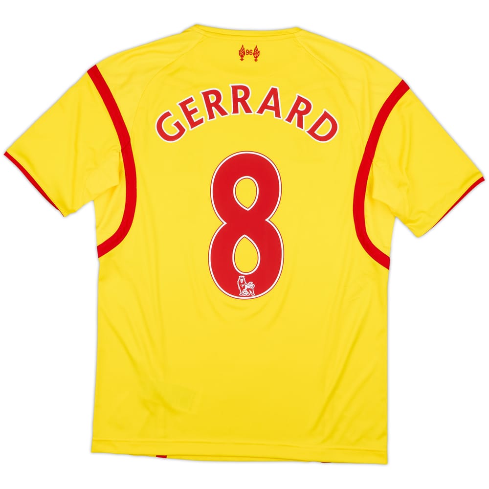 2014-15 Liverpool Away Shirt Gerrard #8 - 10/10 - (XL.Boys)