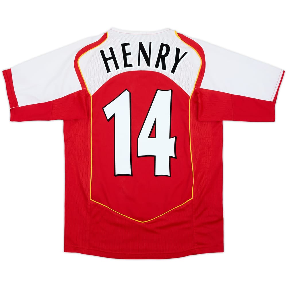 2004-05 Arsenal Home Shirt Henry #14 - 7/10 - (XL.Boys)