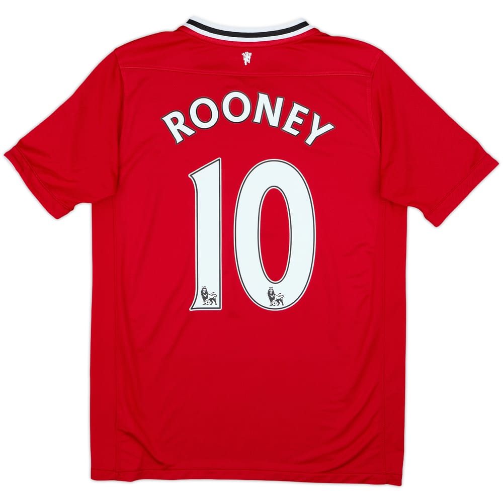 2011-12 Manchester United Home Shirt Rooney #10 - 7/10 - (XL.Boys)