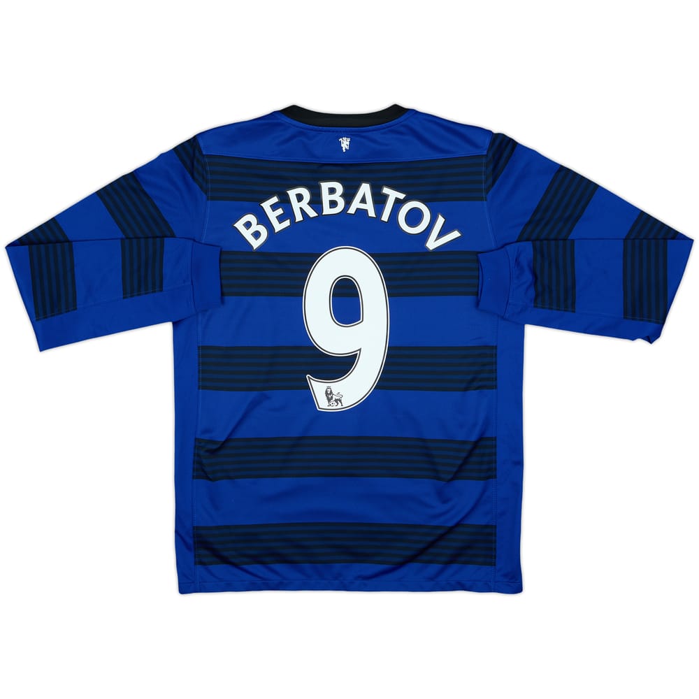 Camiseta de visitante de manga larga del Manchester United 2011-13 Berbatov #9 - 8/10 - (XL Niños)
