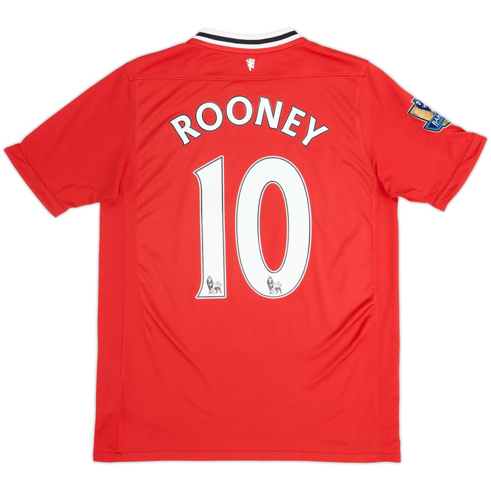 2011-12 Manchester United Home Shirt Rooney #10 - 9/10 - (XL.Boys)