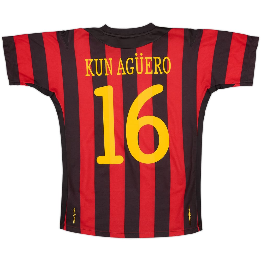 2011-12 Manchester City Away Shirt Kun Aguero #16 - 8/10 - (XL.Boys)
