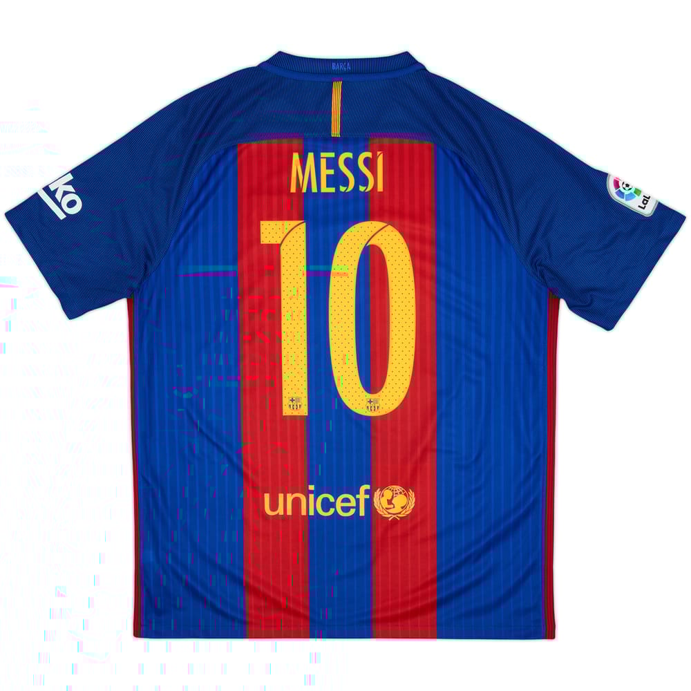 2016-17 Barcelona Camiseta Local Messi #10 - 8/10 - (L)