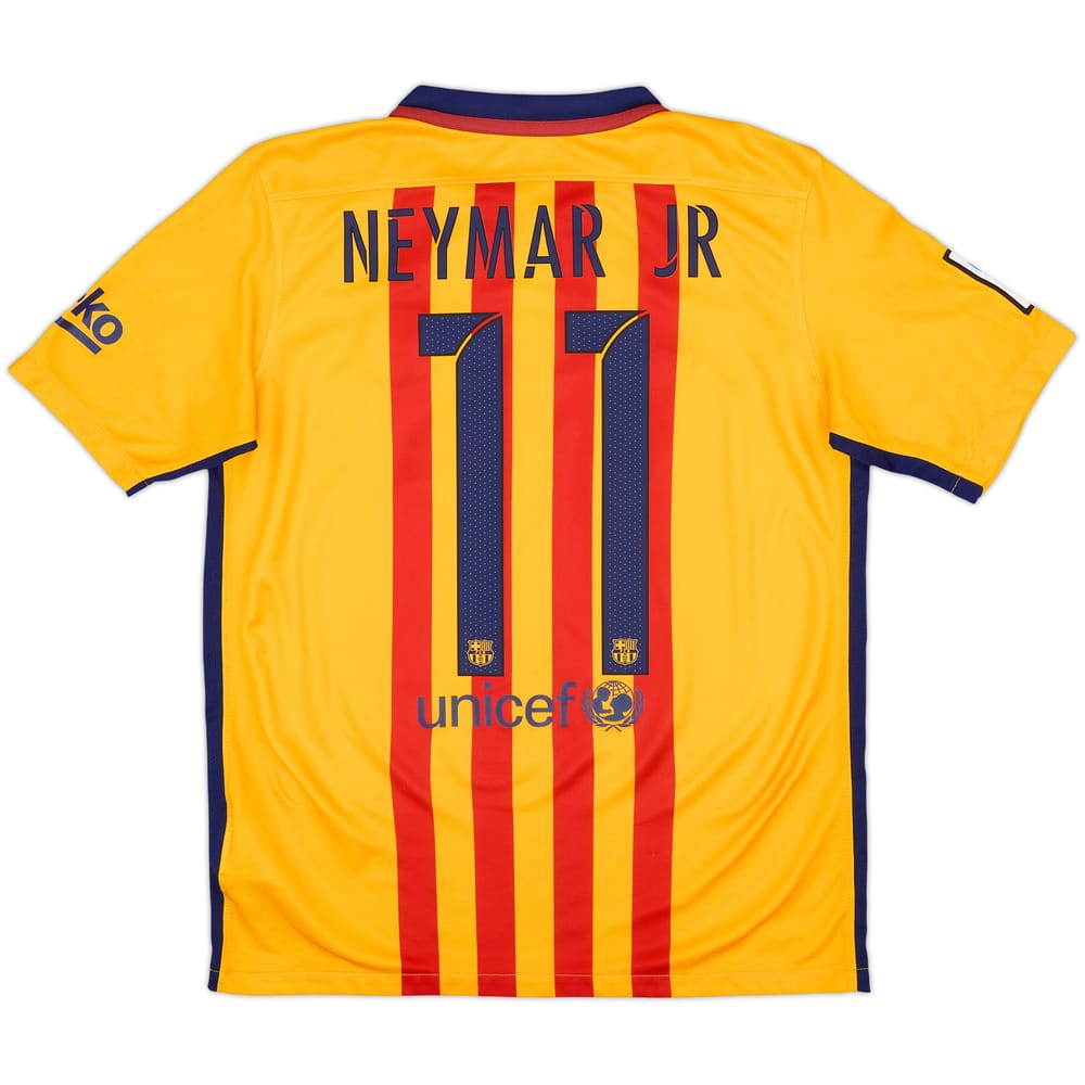 2015-16 Barcelona Away Shirt Neymar #11 - 8/10 - (XL.Boys)