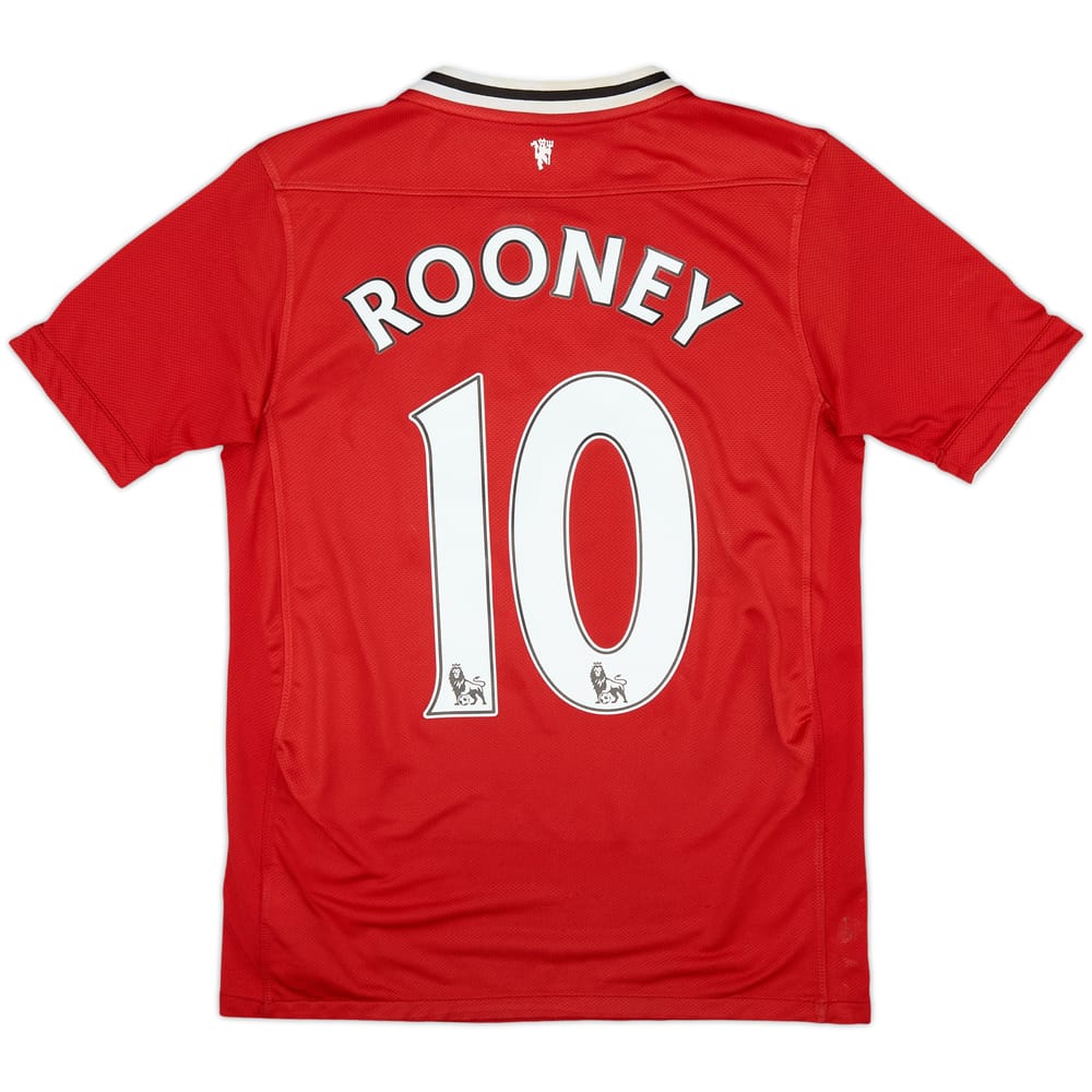 2011-12 Manchester United Home Shirt Rooney #10 - 7/10 - (L.Boys)